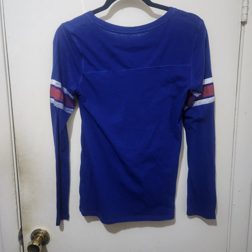 Pink Victoria's Secret NY Giants Long Sleeve Tee Multi Color Size Medium Final - Picture 5 of 6